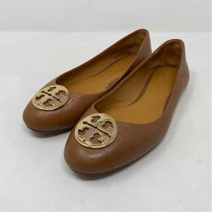 Pre-Owned Shoe Size 8.5 Tory Burch Camel Flats