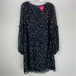 Pre-Owned Size 8/M Lily Pulitzer Black W/ Gold Top