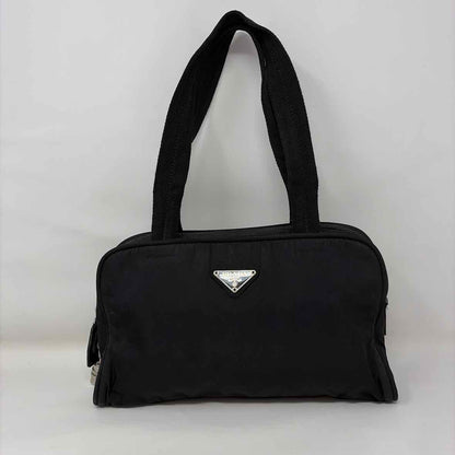 Pre-Owned Prada Black Nylon Designer Handbag
