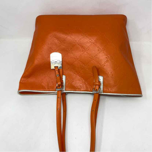 Pre-Owned Longchamp Orange Leather Handbag
