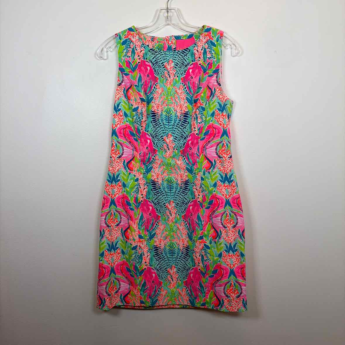 Pre-Owned Size 4/S Lilly Pulitzer Pink Multi Casual Dress