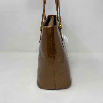 Pre-Owned Louis Vuitton Bronze Patent Designer Handbag