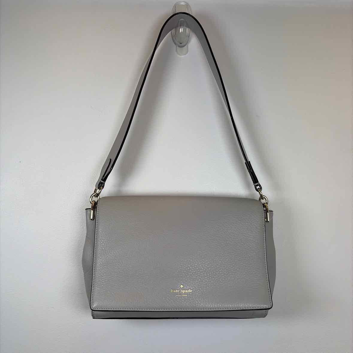 Pre-Owned Kate Spade Gray Leather Handbag