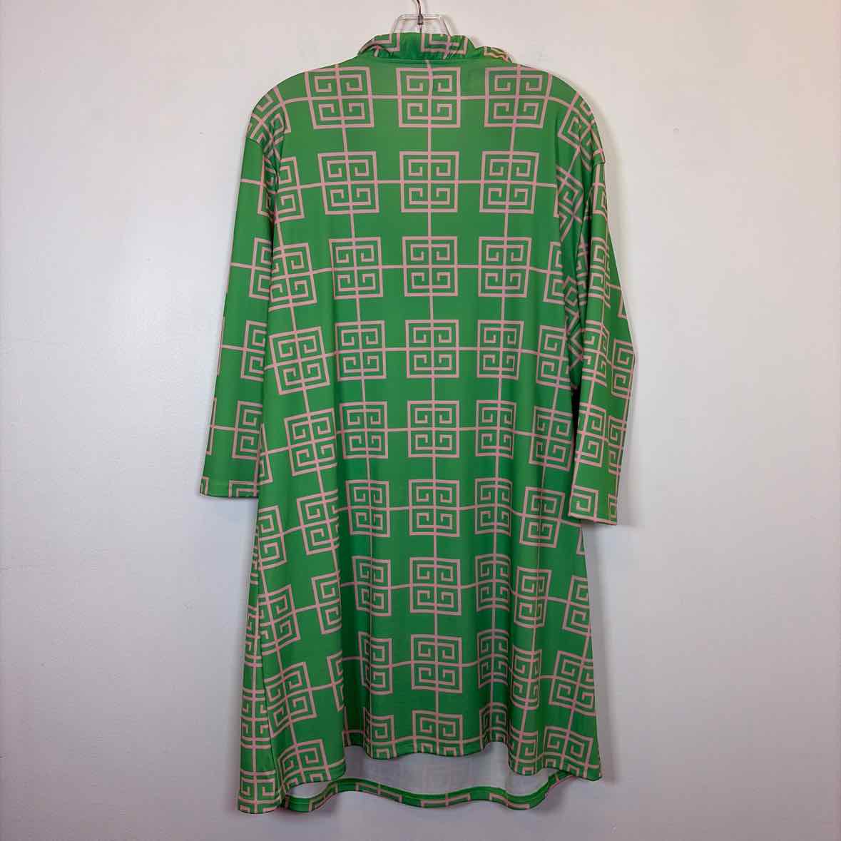 Pre-Owned Size XL Top It Off Green Casual Dress