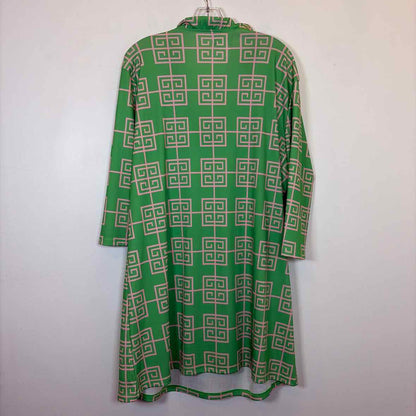 Pre-Owned Size XL Top It Off Green Casual Dress