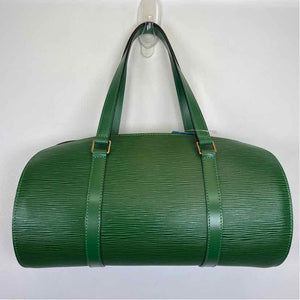 Pre-Owned Louis Vuitton Green Leather Designer Handbag