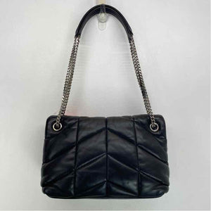 Pre-Owned Saint Laurent Black Leather Designer Handbag