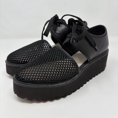 Pre-Owned Shoe Size 6.5 All Black Black Wedge