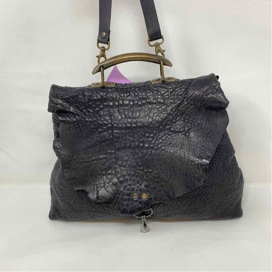 Pre-Owned Un te da Matti Black Leather Handbag