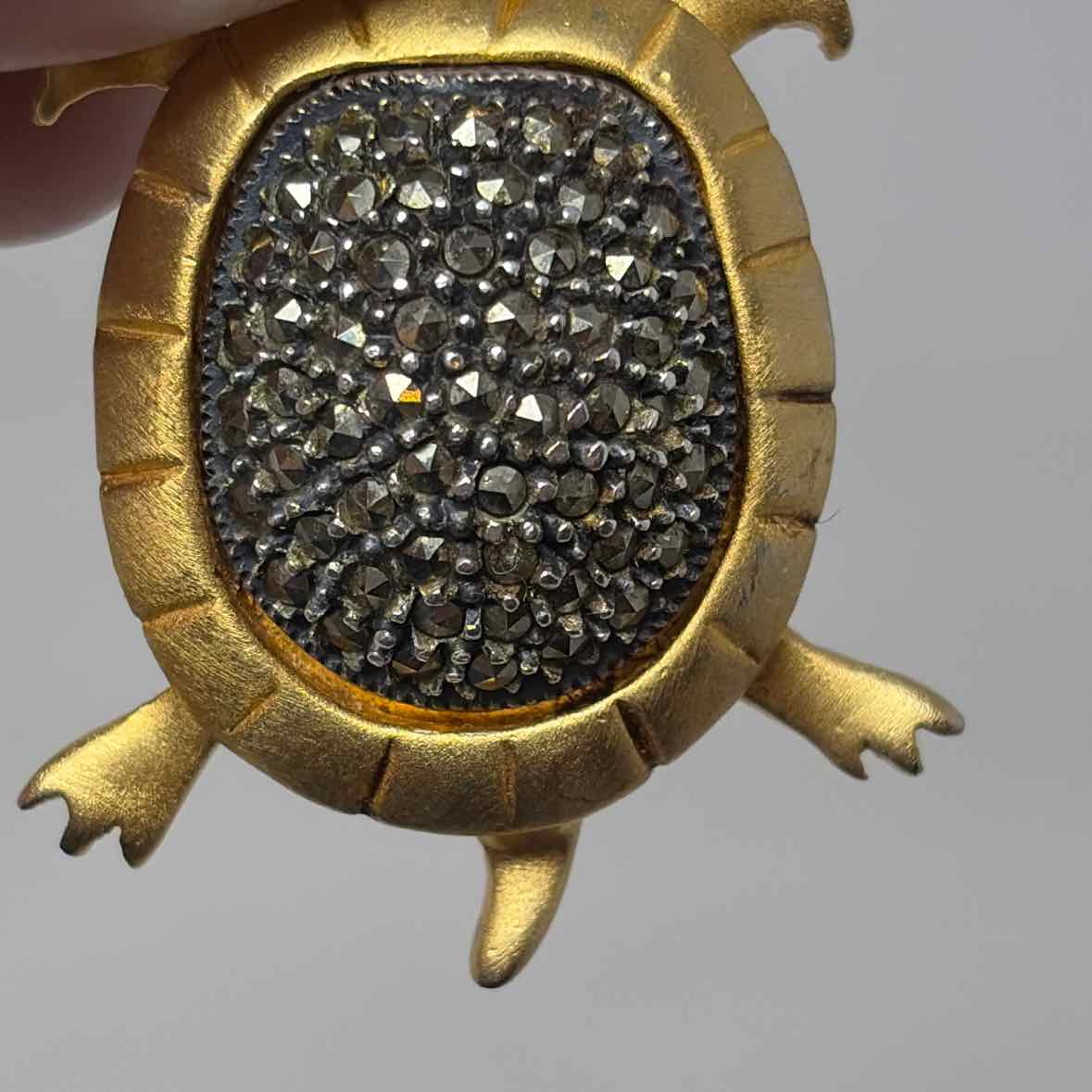 Pre-Owned Judith Jack Gold Sterling Brooch