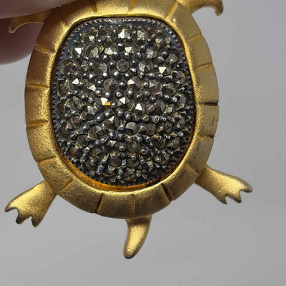 Pre-Owned Judith Jack Gold Sterling Brooch