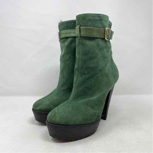 Pre-Owned Shoe Size 6.5 Bridgette Bailey Green Booties