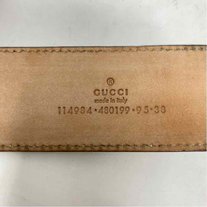 Pre-Owned Gucci White Canvas Designer Belt