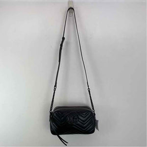 Pre-Owned Gucci Black Leather Designer Handbag