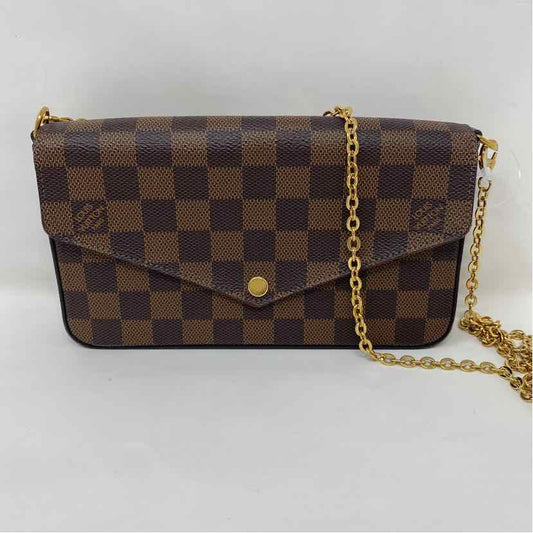 Pre-Owned Louis Vuitton Damier Eben Canvas Designer Handbag