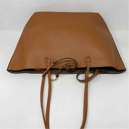 Boutique Cognac/Taupe faux leather Handbag