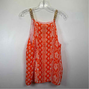 Pre-Owned Size 14/L Lilly Pulitzer Orange Multi Top