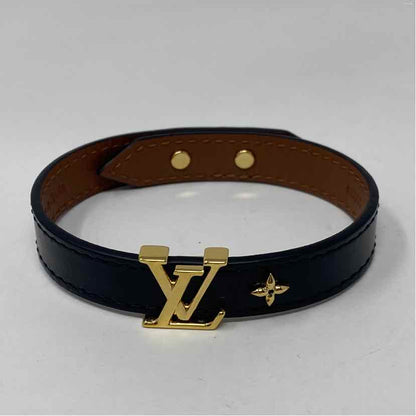 Pre-Owned Louis Vuitton Black Leather Designer Jewelry