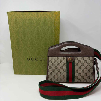 Pre-Owned Gucci Monogram Canvas Designer Handbag