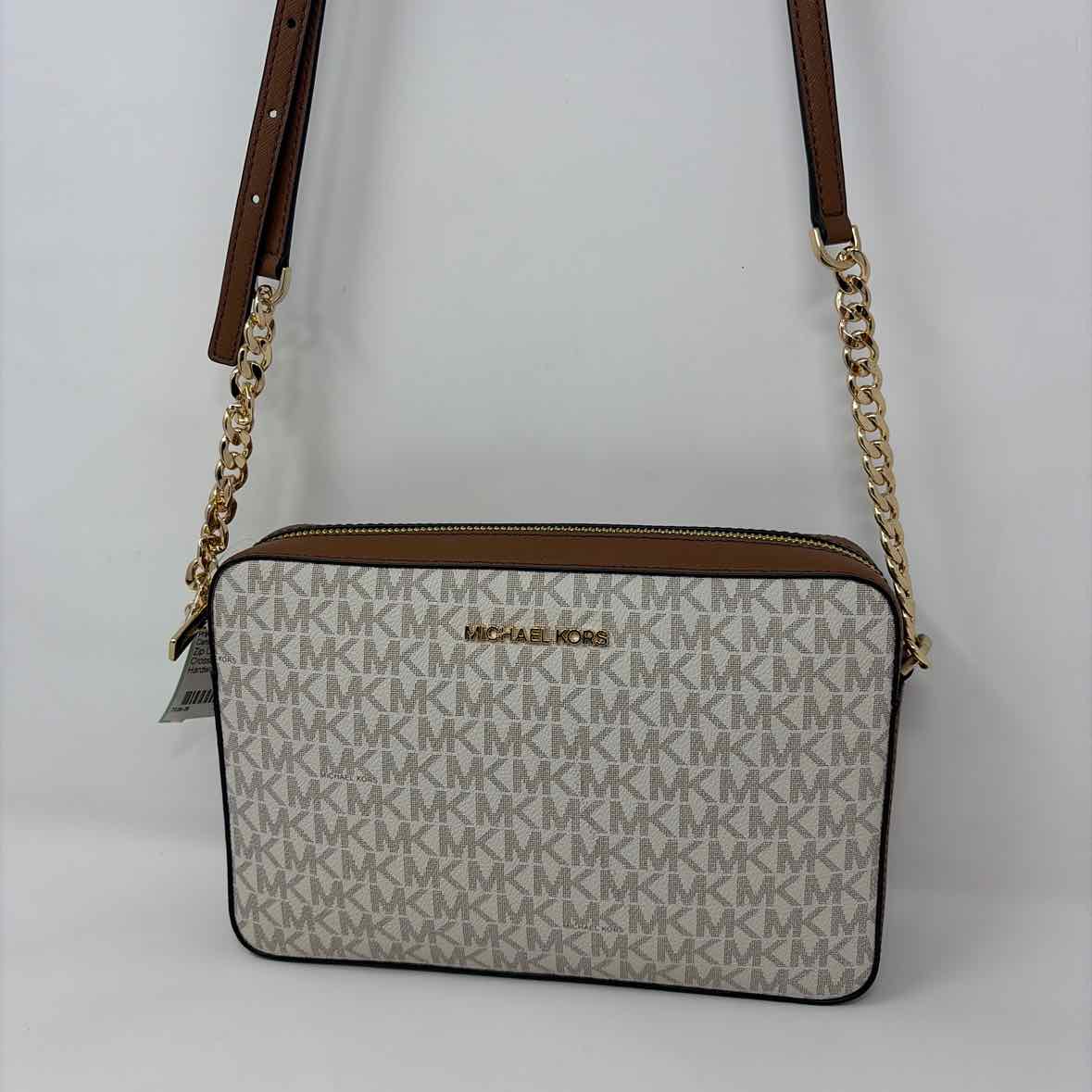Pre-Owned Michael Kors Tan Coated Canvas Handbag