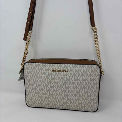 Pre-Owned Michael Kors Tan Coated Canvas Handbag
