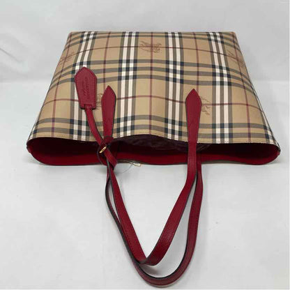 Pre-Owned Burberry Plaid Canvas Designer Handbag