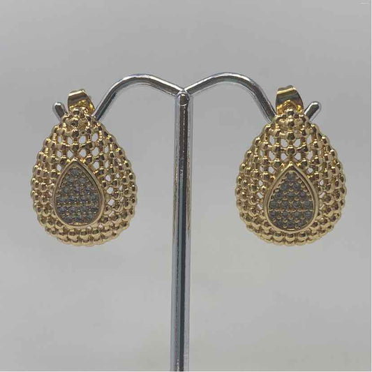 Gold Multi Metal Earrings