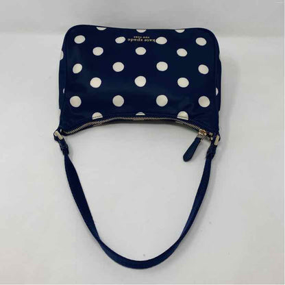 Pre-Owned Kate Spade Blue Polka Dot Nylon Handbag