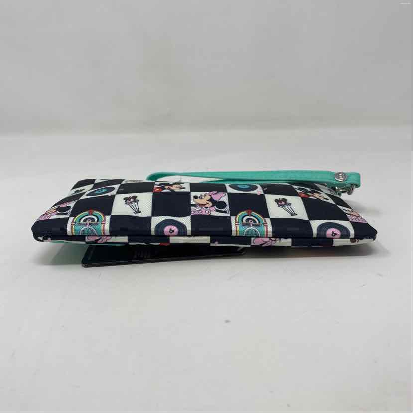 Pre-Owned Disney + Loungefly Check Nylon Wristlet