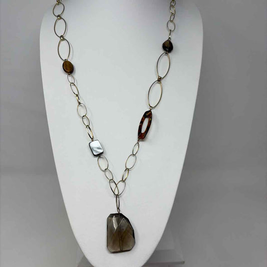 Pre-Owned AV Max Brown Multi Chains Necklace