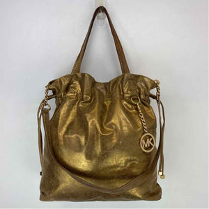 Pre-Owned MICHAEL by Michael Kors Gold Leather Handbag