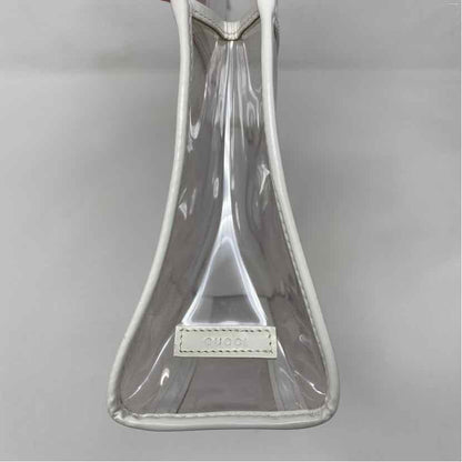 Pre-Owned Gucci Clear Plastic Designer Handbag