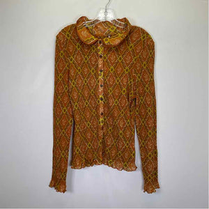 Pre-Owned Size XL Free People Brown Multi Top