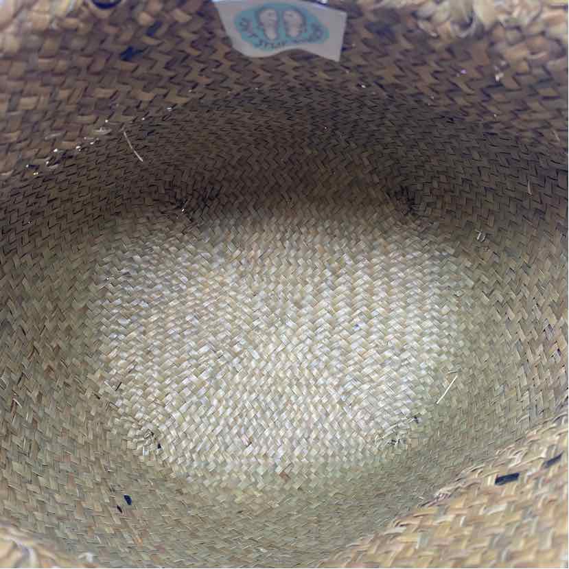 Pre-Owned Don't Stop Beaching Straw Straw Handbag