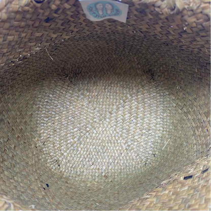 Pre-Owned Don't Stop Beaching Straw Straw Handbag