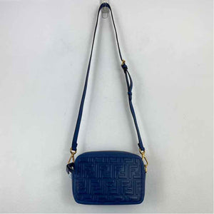 Pre-Owned Fendi Blue Leather Handbag