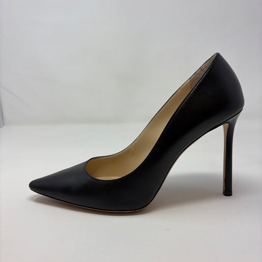 Jimmy Choo Black Leather Shoe Size 8 Designer Shoes