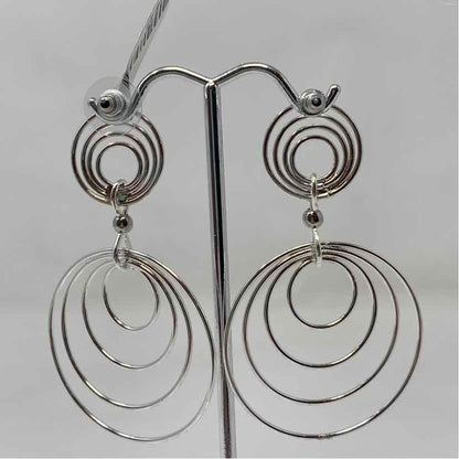 Silver Metal Earrings