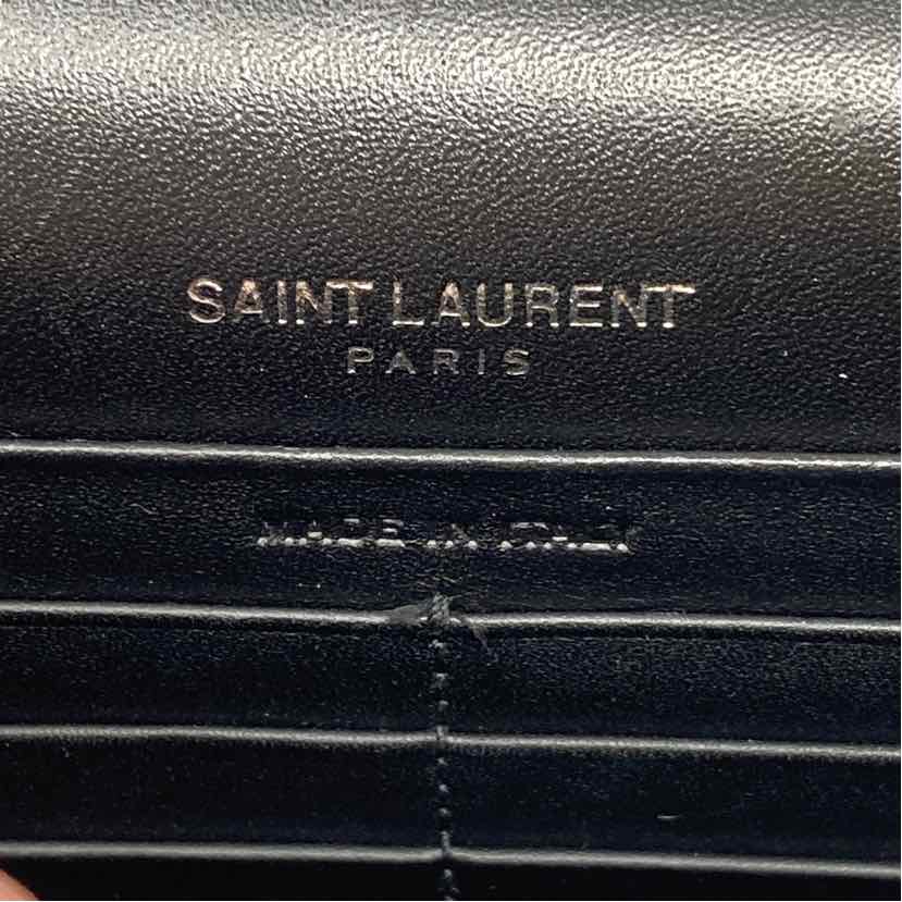 Pre-Owned Saint Laurent Black Leather Designer Handbag