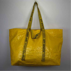 Pre-Owned Off White Yellow Plastic Designer Handbag