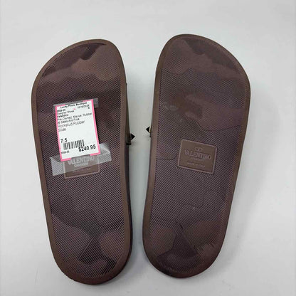 Pre-Owned Valentino Mauve Rubber Shoe Size 7.5 Designer Shoes
