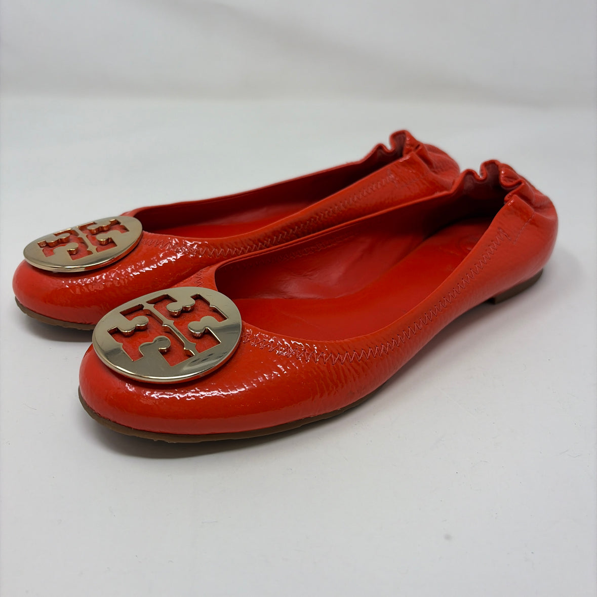 Pre-Owned Shoe Size 8.5 Tory Burch Orange Flats