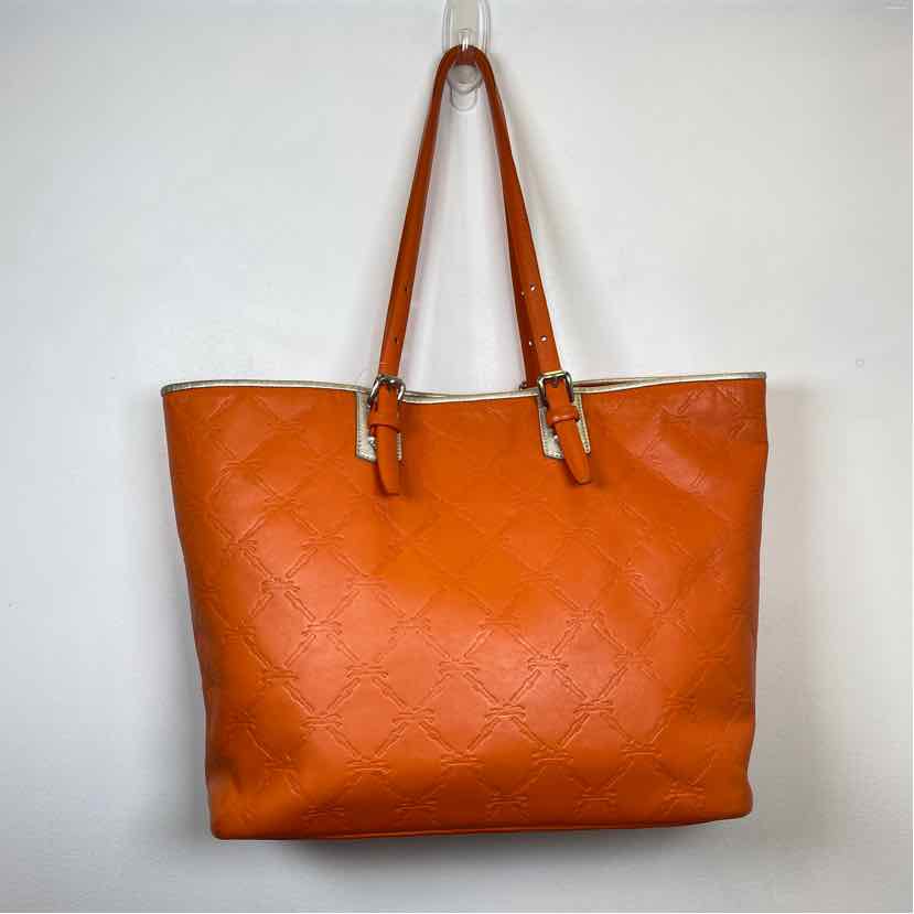 Pre-Owned Longchamp Orange Leather Handbag
