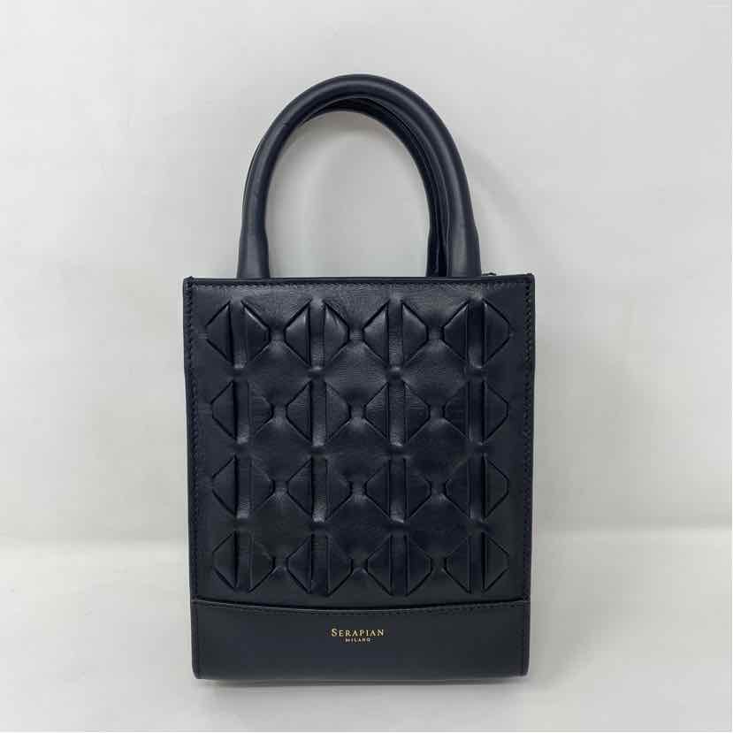 Pre-Owned Serapian Black Leather Handbag