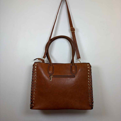 Boutique Cognac faux leather Handbag