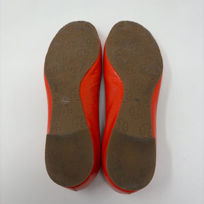 Pre-Owned Shoe Size 8.5 Tory Burch Orange Flats