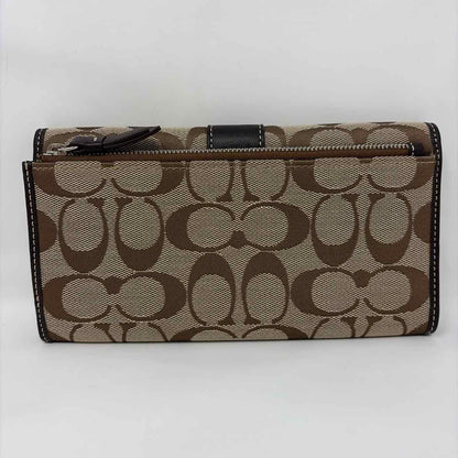 Pre-Owned Coach Monogram Canvas Wallet