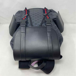 Pre-Owned Gucci Black Canvas Designer Handbag