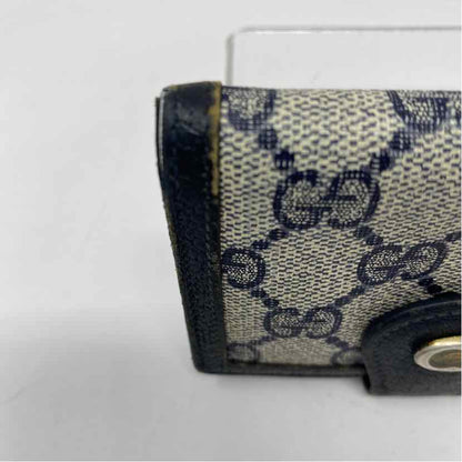 Pre-Owned Gucci Navy Canvas Designer Wallet
