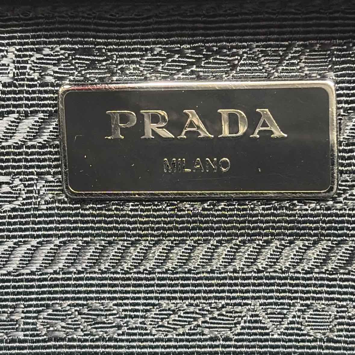 Pre-Owned Prada Black Nylon Designer Handbag